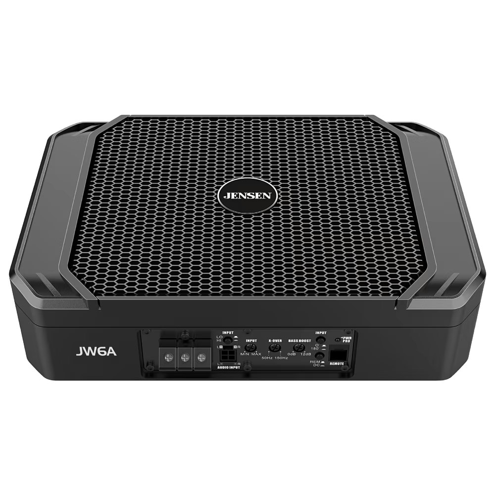 Jensen Underseat Amplified Subwoofer: $108