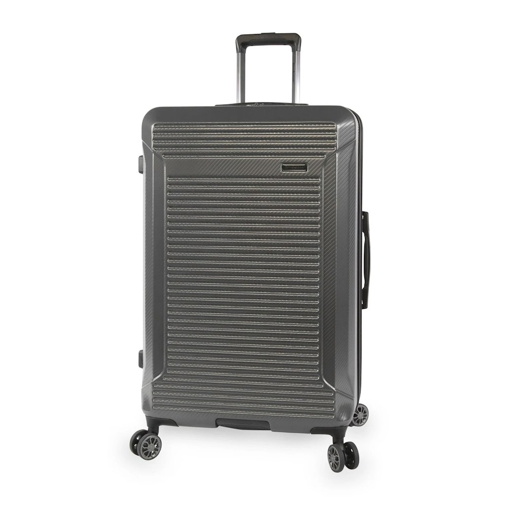 Brookstone Neuer 29" Hardside Checked Spinner Luggage: $43