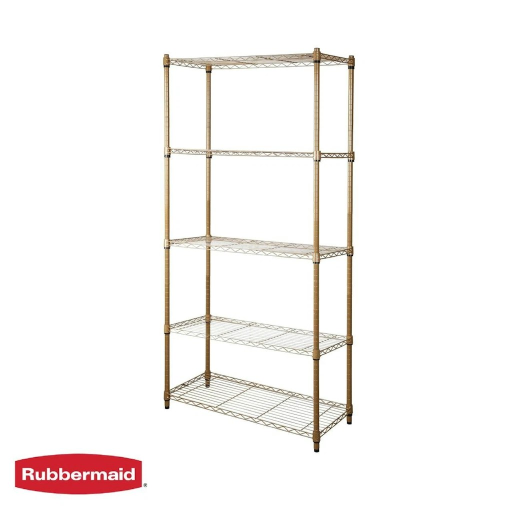 Rubbermaid 5-Tier Heavy Duty Wire Shelving Unit: $35