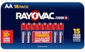 Rayovac AA Fusion Batteries 16-Pack for $5 + free shipping w/ Prime