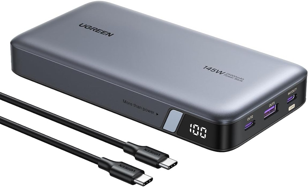 Ugreen 100W / 25,000mAh 3-Port Laptop Power Bank: $62.68 Ugreen 100W / 25,000mAh 3-Port Laptop Power Bank: $62.68