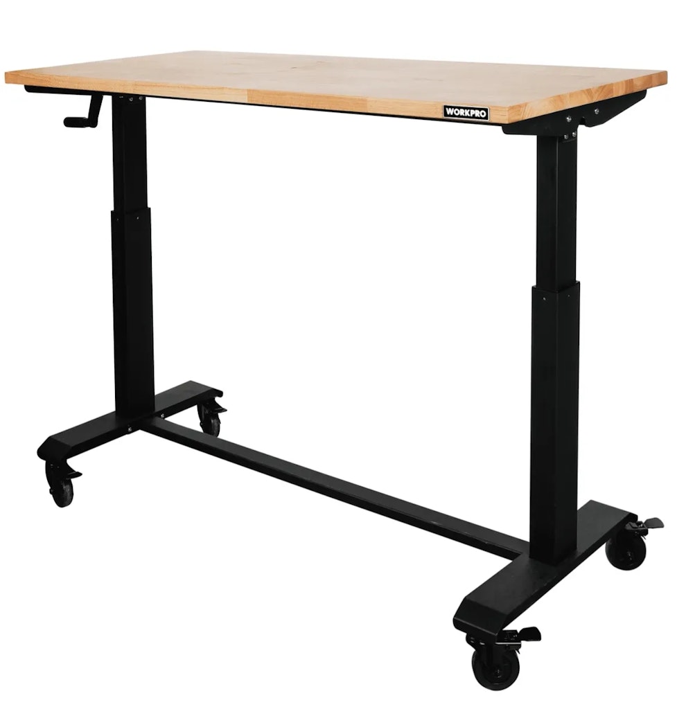 WorkPro 48" Rolling Adjustable Workbench: $99