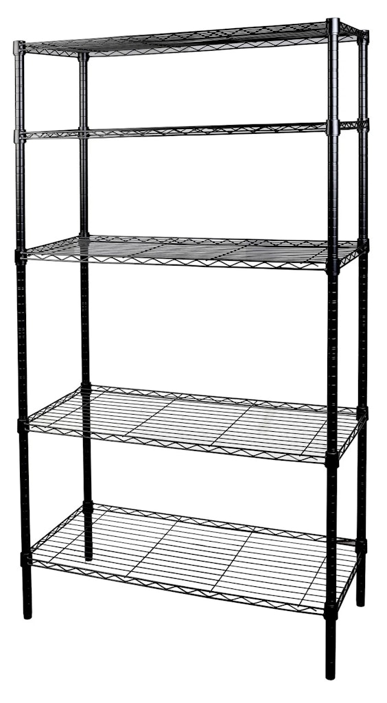Rubbermaid 36"x72" 5-Tier Wire Shelving Unit: $44 Rubbermaid 36"x72" 5-Tier Wire Shelving Unit: $44
