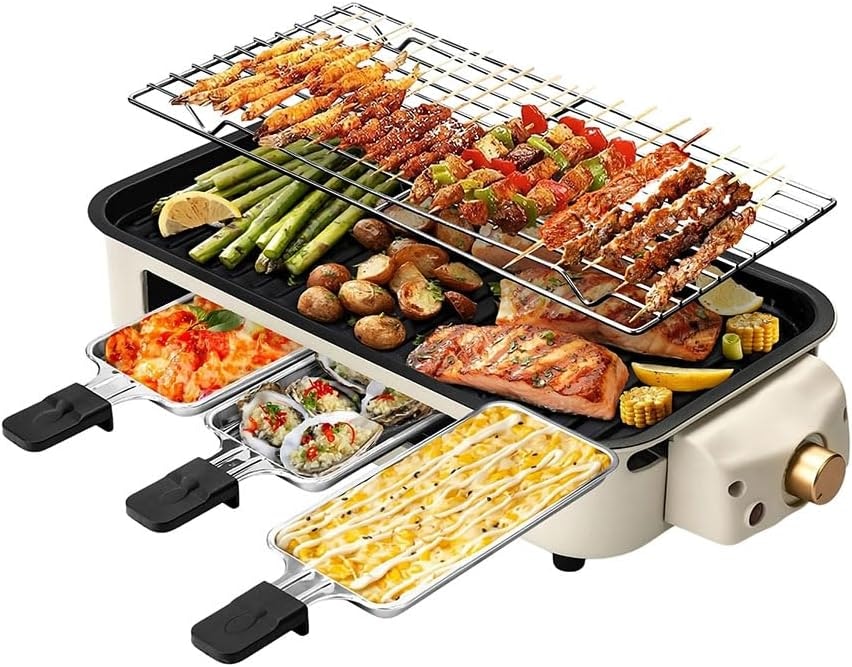 Ovente 1500W 2-in-1 Electric Indoor Grill: $40