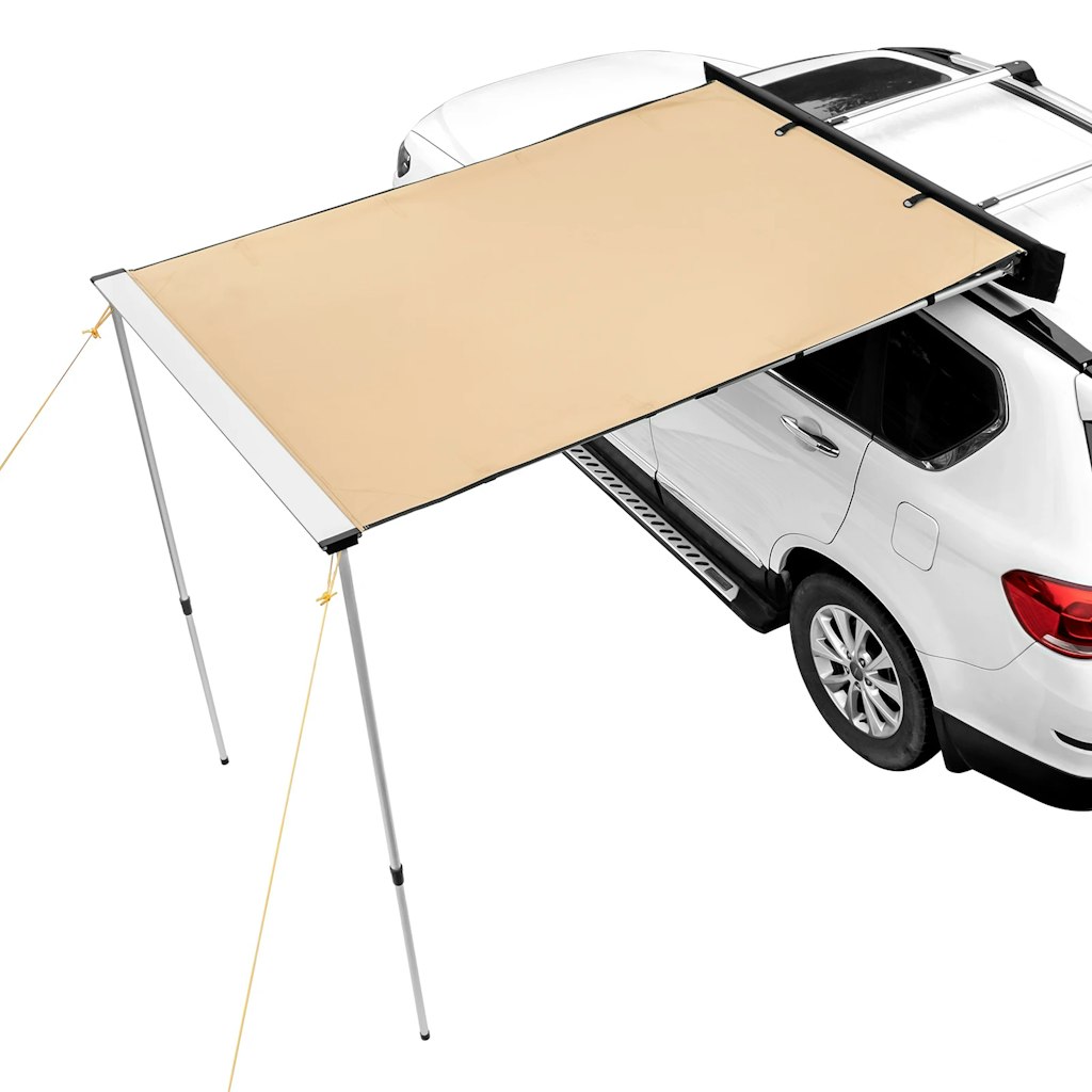SucceBuy 10 x 7-Ft. Retractable Car Side Awning w/ Waterproof Storage Bag: $61.66