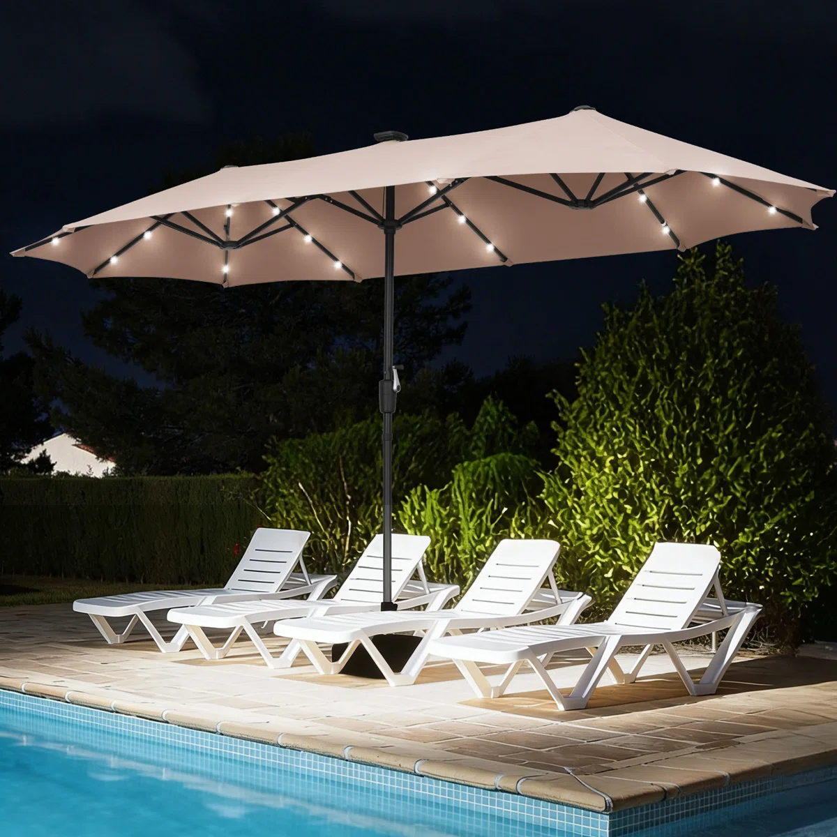 Wayfair Outdoor Event Hopkinton 13-Foot Rectangular Market Umbrella Promo