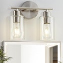 Seable 2-Light Brushed Nickel Vanity Lights for $12 + free shipping w/ Prime