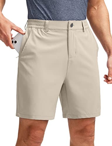 Soothfeel Men's 7-Inch Golf Shorts with 5 Pockets: $14.99