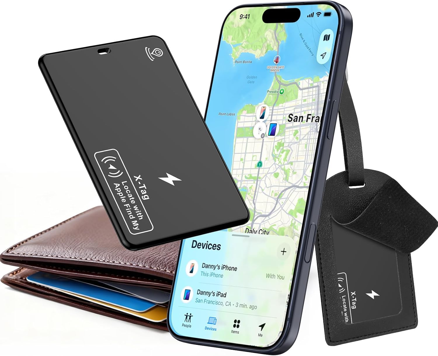 SIXTHGU F01 Ultra-Thin Wallet Tracker Card
