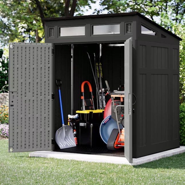 Craftsman 6x5-Foot Modern Lean-to Resin Storage Shed: $699