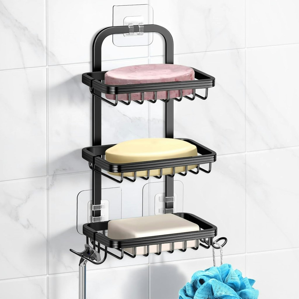 3-Tier Soap Bar Holder for Shower: $12