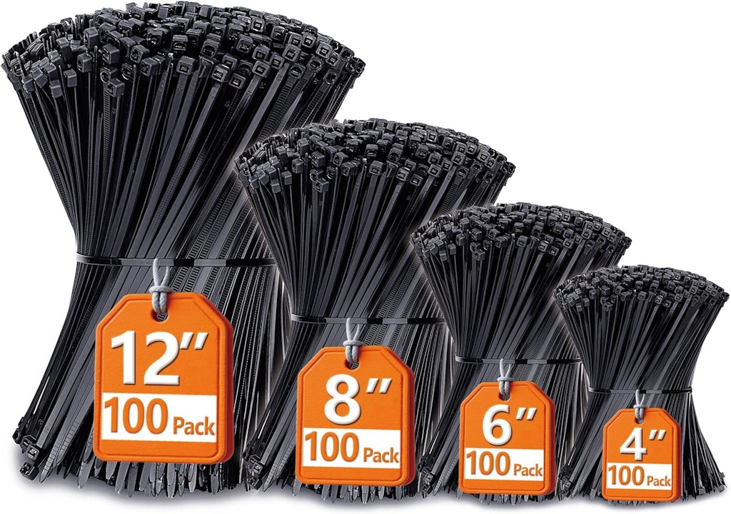 Assorted Zip Ties 400-Pack: $5.99