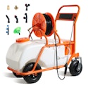 SucceBuy Battery-Powered 15-Gallon Garden Weed Sprayer w/ Wheeled Cart for $170 + free shipping