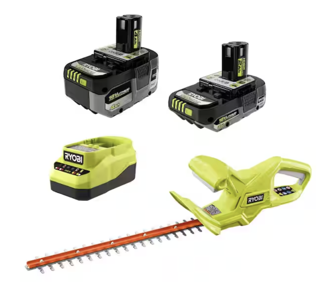 Ryobi One+ 18V High Performance Hedge Trimmer Kit: $99