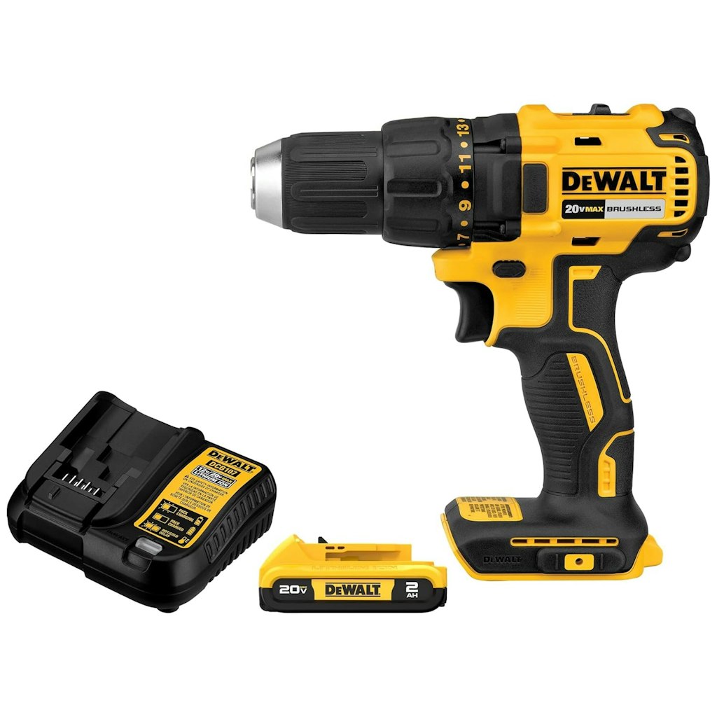 DeWalt 20V Max Compact Brushless Drill/Driver Kit: $89