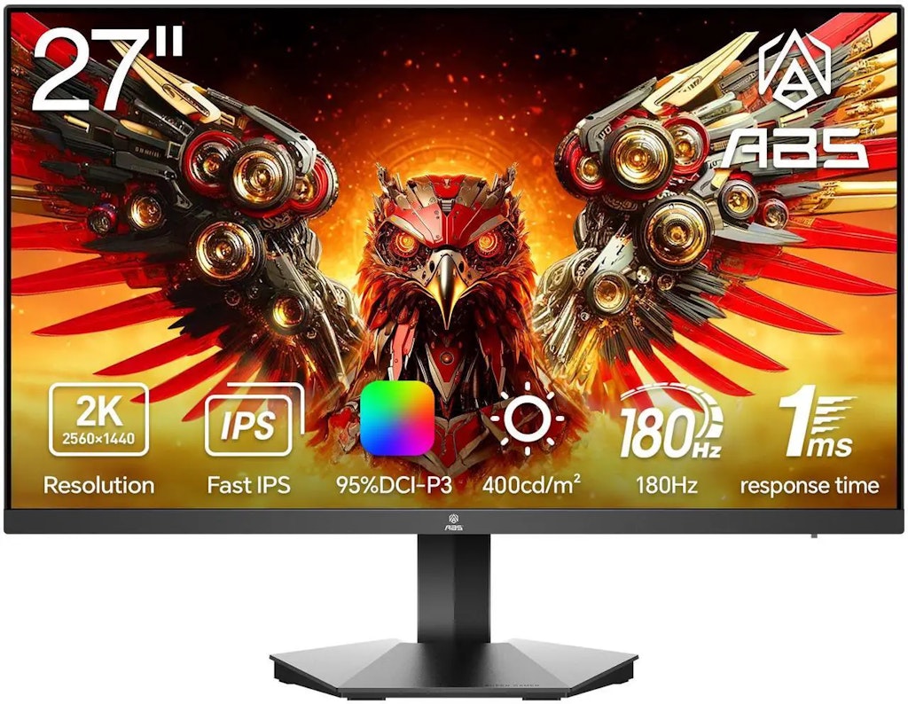 ABS 27" 1440p HDR 180Hz IPS FreeSync Monitor: $130 ABS 27" 1440p HDR 180Hz IPS FreeSync Monitor: $130