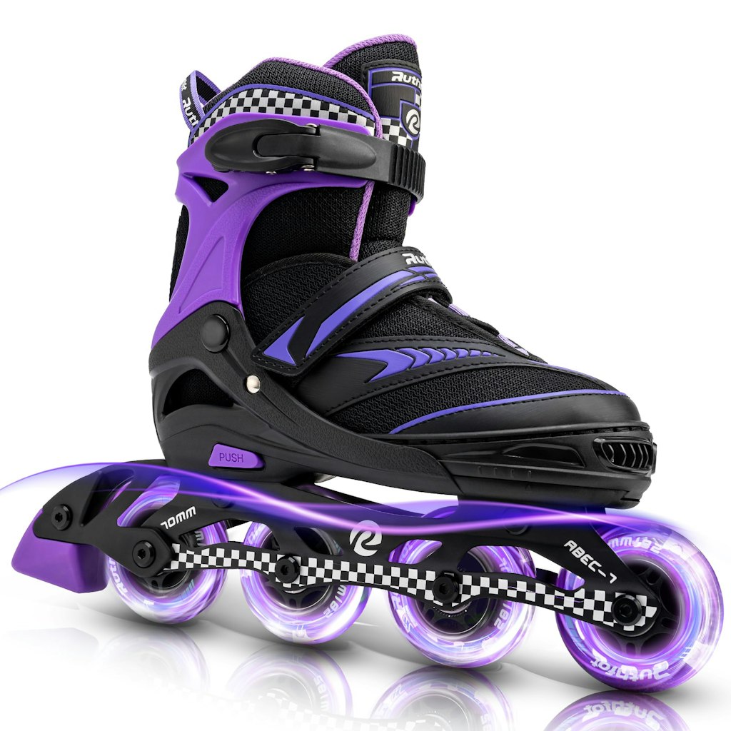Adjustable LED Light-Up Inline Skates for Kids: $35.99 Adjustable LED Light-Up Inline Skates for Kids: $35.99