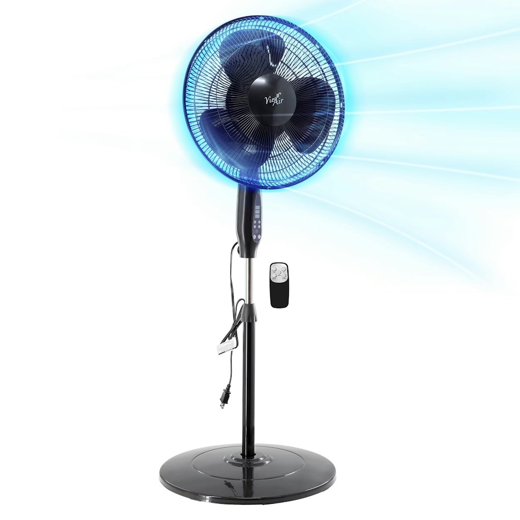 Vie Air 16" 3-Speed Oscillating Stand Fan: $39