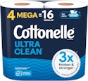 Cottonelle Ultra Clean Toilet Paper Mega Roll 4-Pack for $3.79 via Sub & Save + free shipping w/ Prime