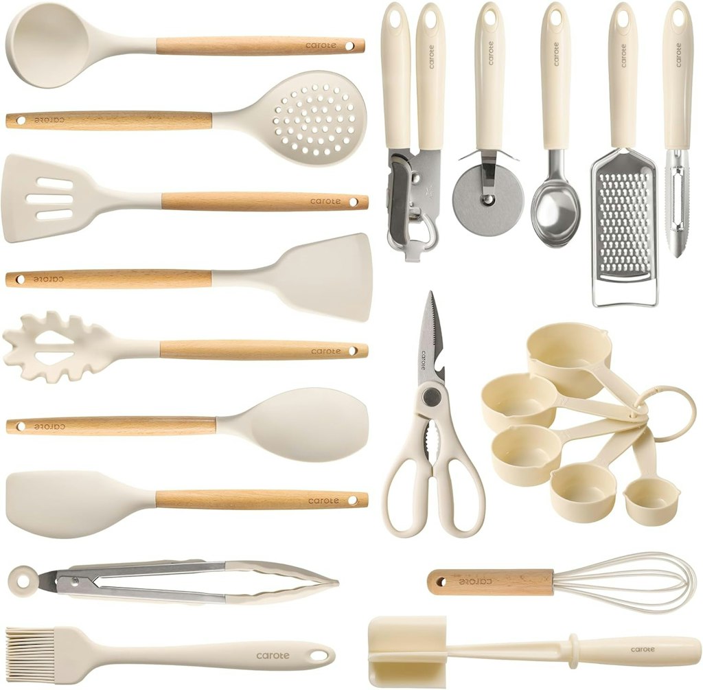 Carote 22-Piece Silicone Cooking Utensils Set: $30