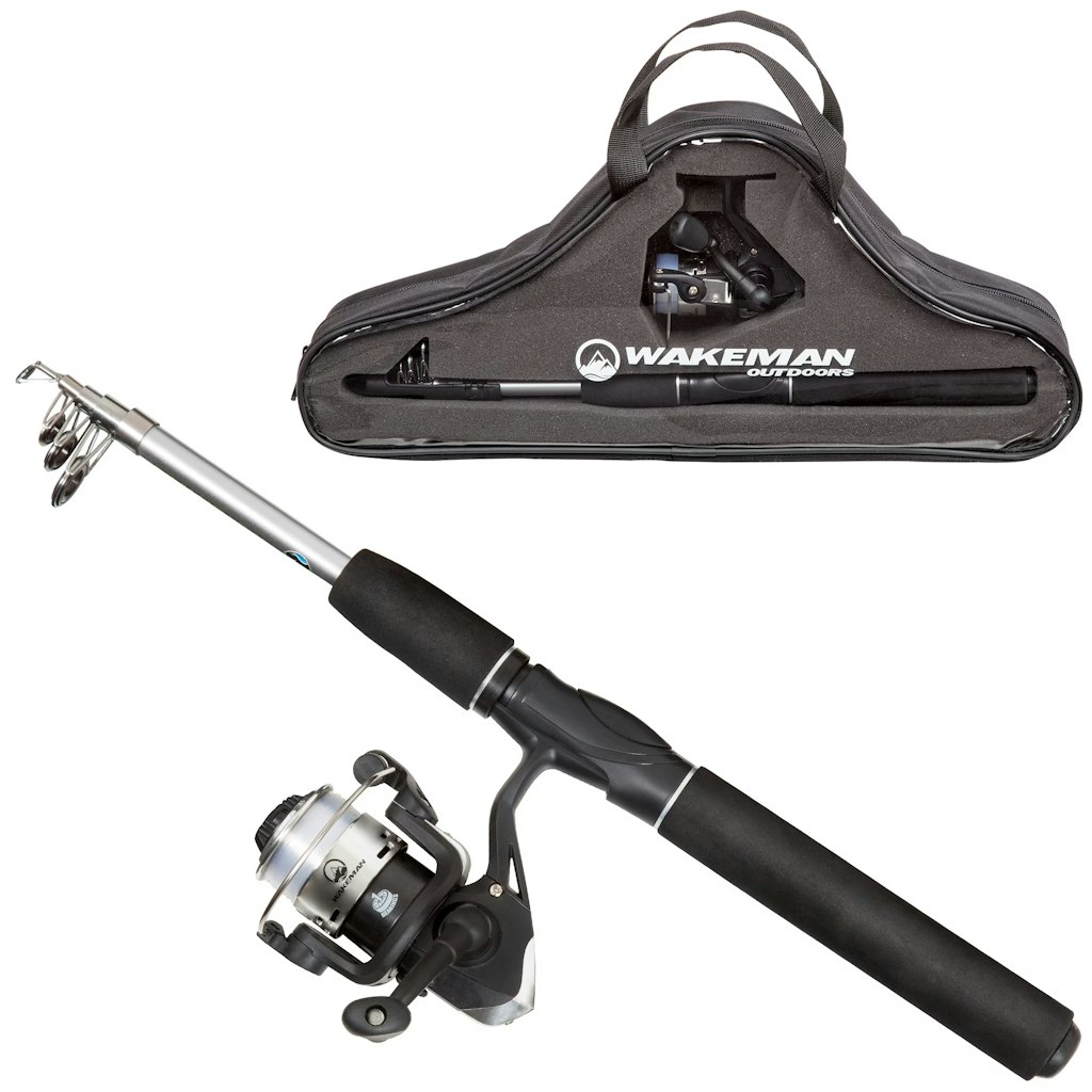 Wakeman Ultra Series Telescopic Spinning Combo: $19