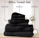 Lux Decor 6-Piece Bath Towel Set for $27 + free shipping