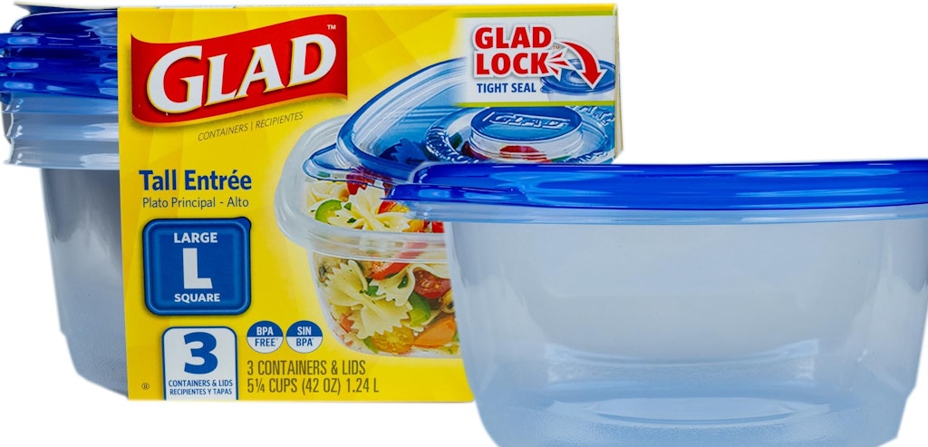 Glad GladWare 42-oz. Food Storage Container 3-Pack: $5.99