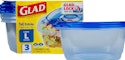 Glad GladWare 42-oz. Food Storage Container 3-Pack + free shipping w/ Prime