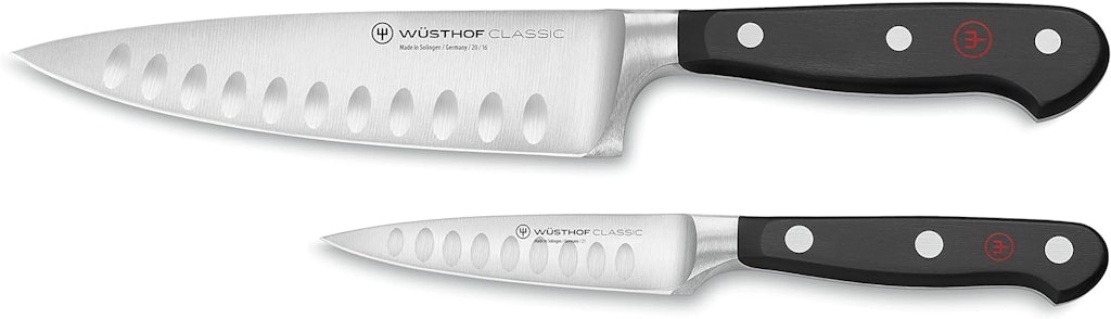 Wüsthof Classic Hollow Edge 2-Piece Chef's Knife Set: $129