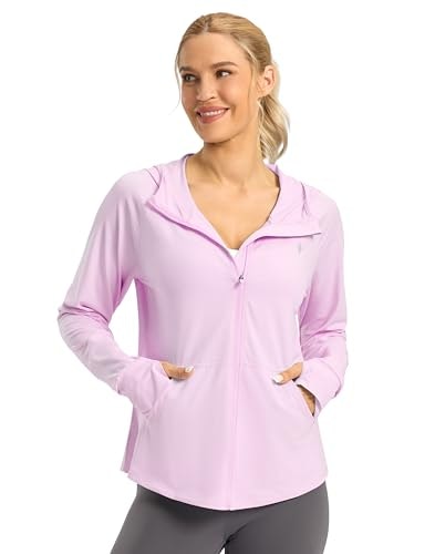 Santiny Women's UPF 50+ Sun Protection Zip-Up Hoodi: $12.99