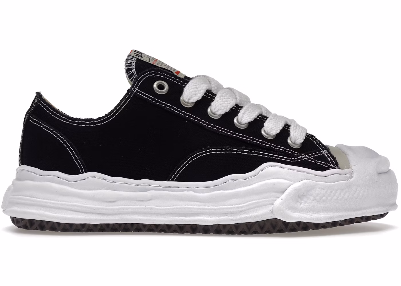 Maison Mihara Yasuhiro Hank OG Sole Canvas Low Black Sneakers