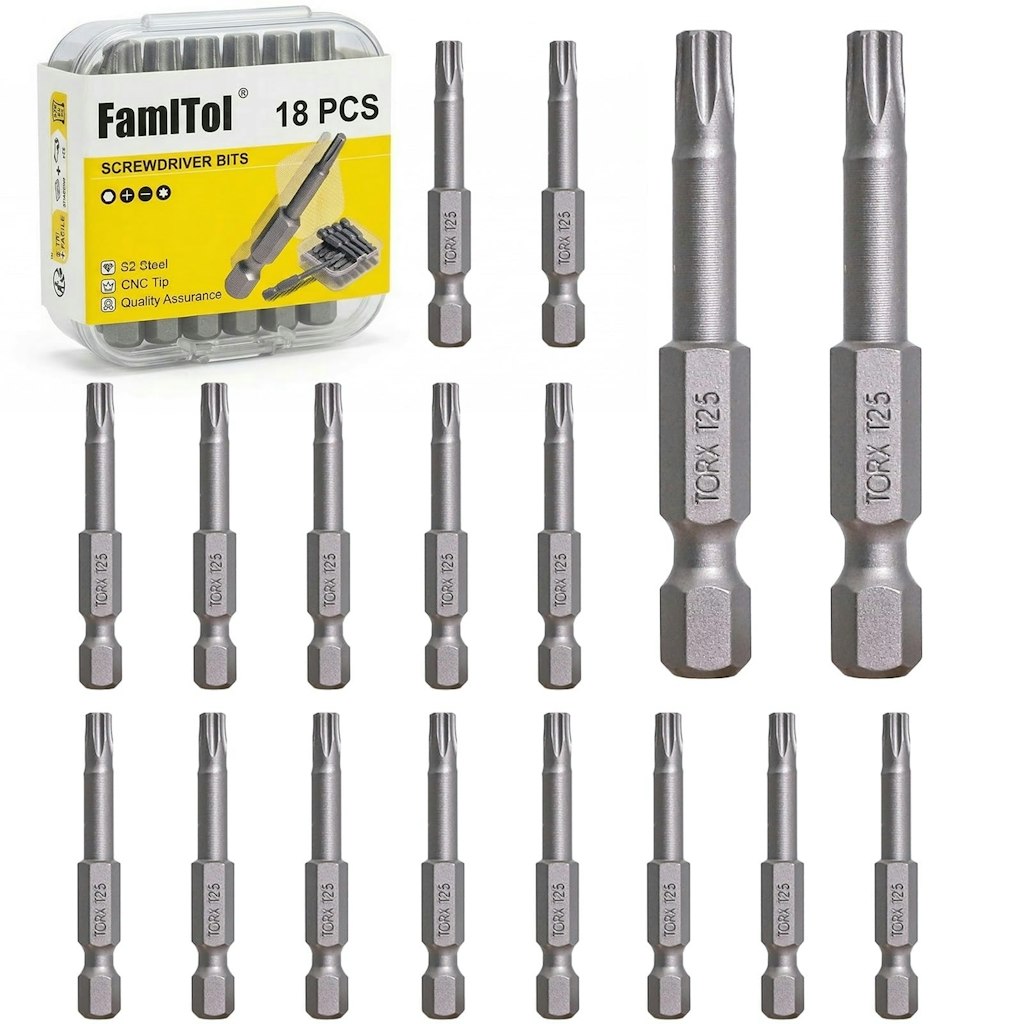 18-Piece T25 Torx Impact Driver Bit Set: $4.99