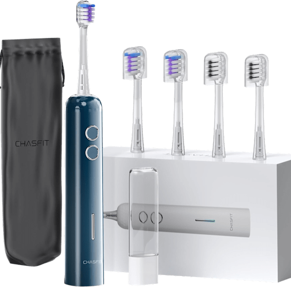 Chasfit Oscillating Sonic Toothbrush w/ 4 Brush Heads: $14.99 Chasfit Oscillating Sonic Toothbrush w/ 4 Brush Heads: $14.99