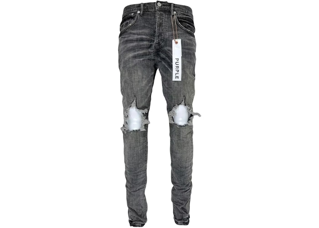 Purple Brand Grey Dirty Blowout Jean: $137 Purple Brand Grey Dirty Blowout Jean: $137