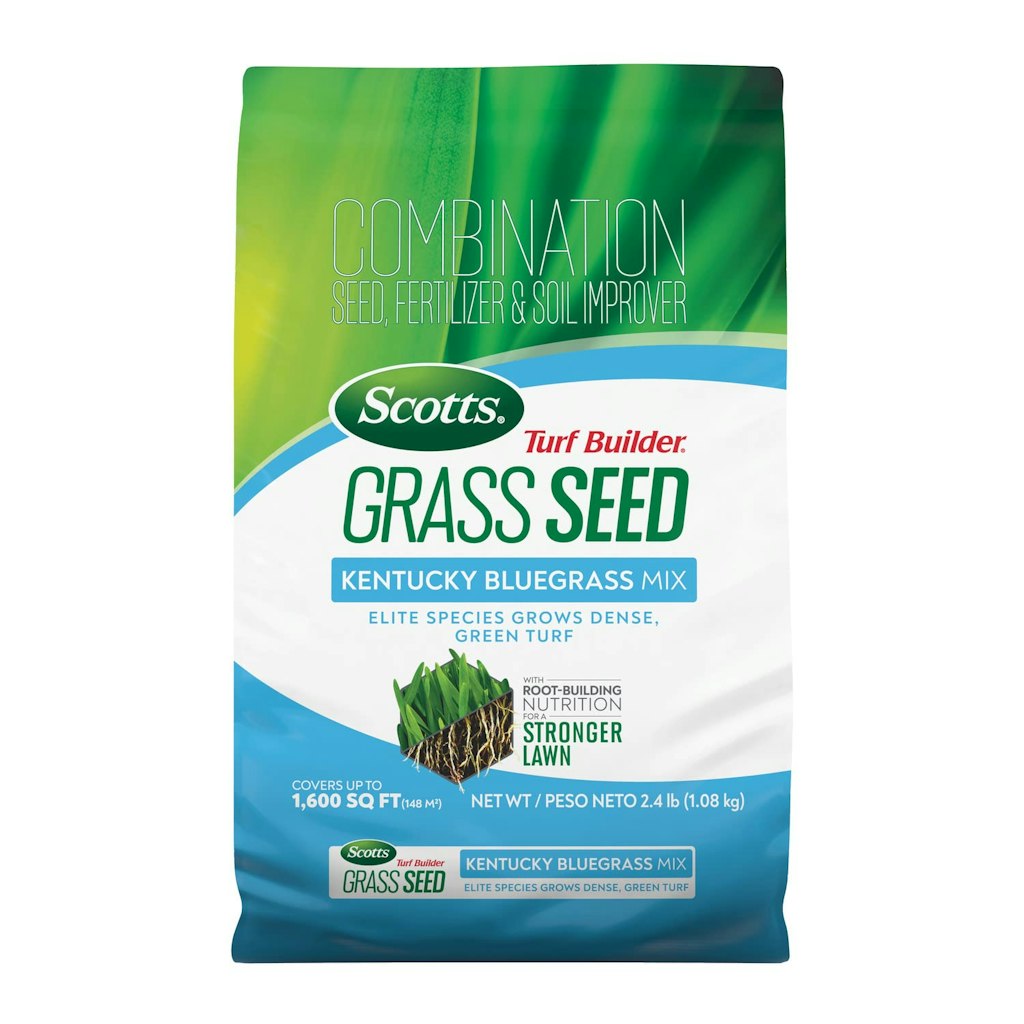 Scotts Turf Builder Grass Seed Kentucky Bluegrass Mix 2.4-lb. Bag: $20