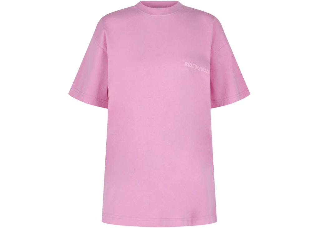 Balenciaga Upside Down Embroidered Logo T-Shirt: $297 Balenciaga Upside Down Embroidered Logo T-Shirt: $297