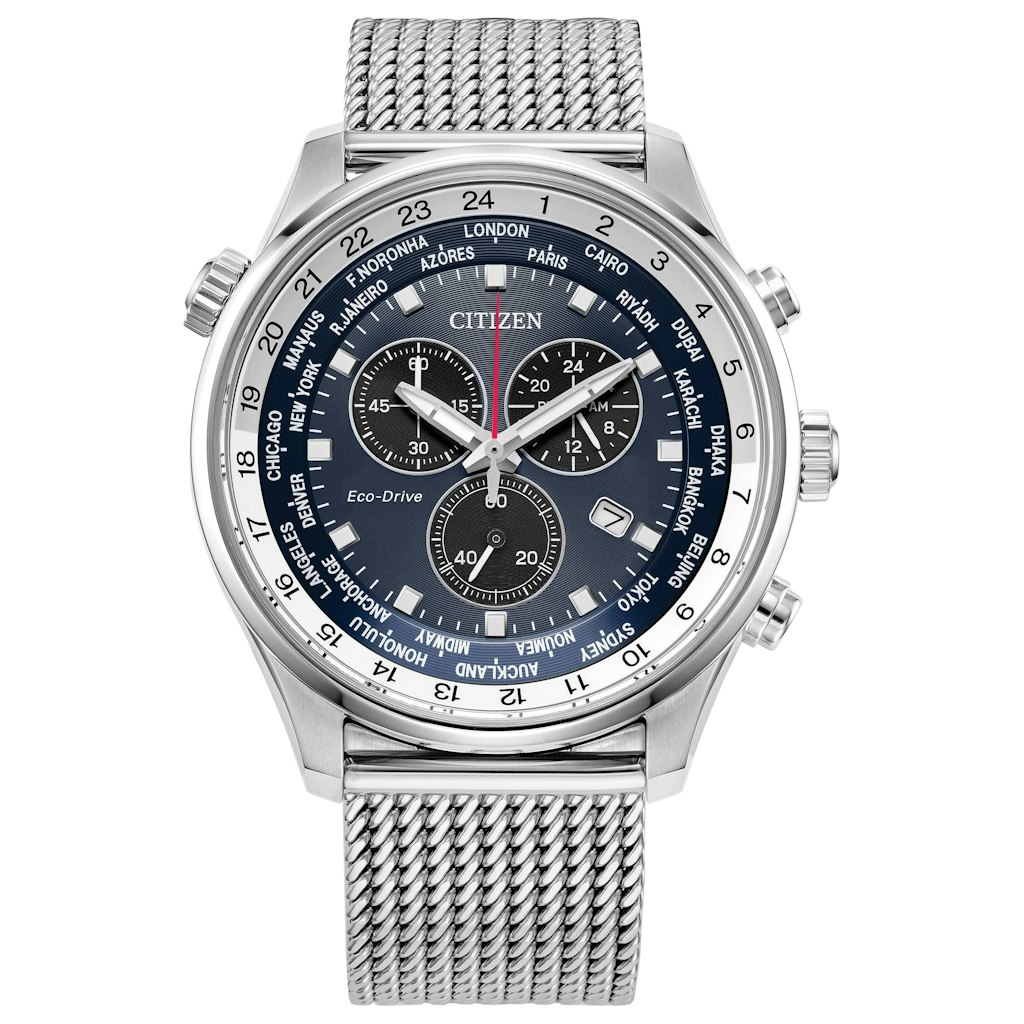 Citizen Men's Sport Luxury Eco-Drive Chronograph Stainless Steel Watch: $379