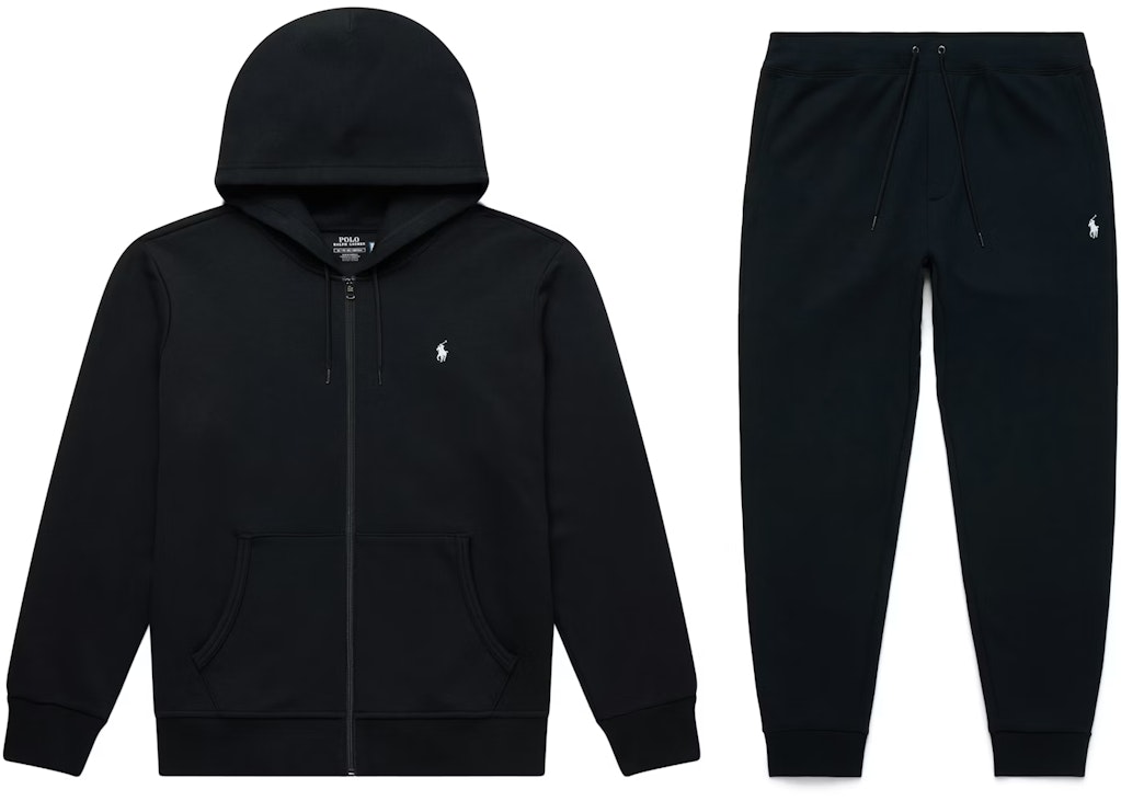 Polo Ralph Lauren Double-Knit Full-Zip Hoodie & Jogger Pant Set: $143 Polo Ralph Lauren Double-Knit Full-Zip Hoodie & Jogger Pant Set: $143