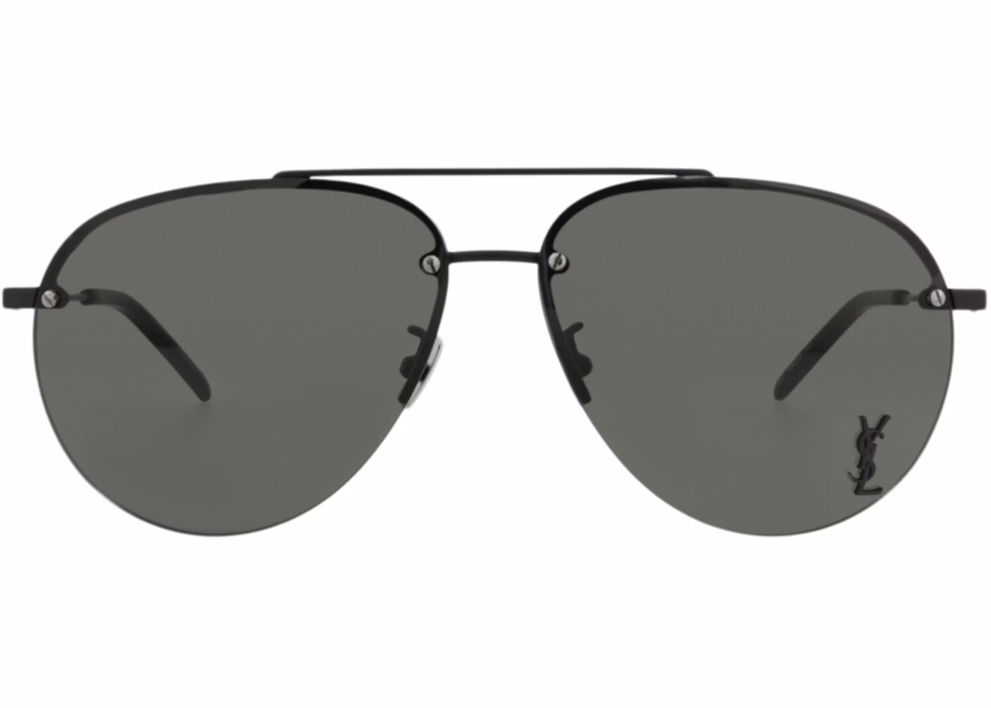 Saint Laurent Aviator-Frame Metal Sunglasses