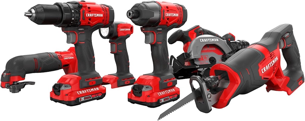 Craftsman V20 Cordless 6-Tool Combo Kit: $199