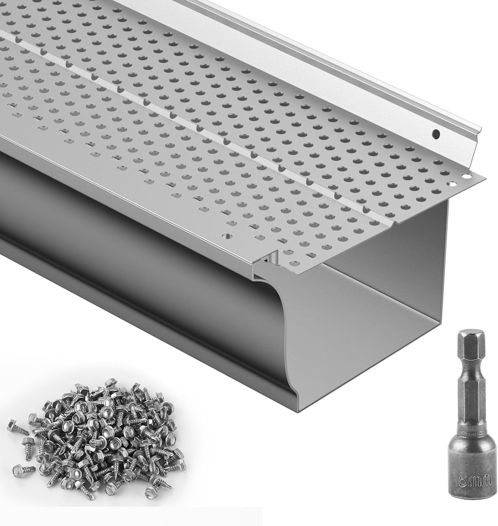 Vevor 208-Foot 5" Width Aluminum Gutter Guard : $87.33