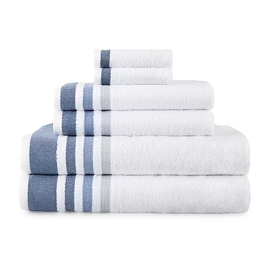 Home Expressions Solid & Stripe Bath Towel: $3.99