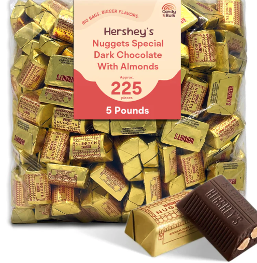 Hershey's Nuggets Special Dark with Almonds 10-lb. Bag: $40