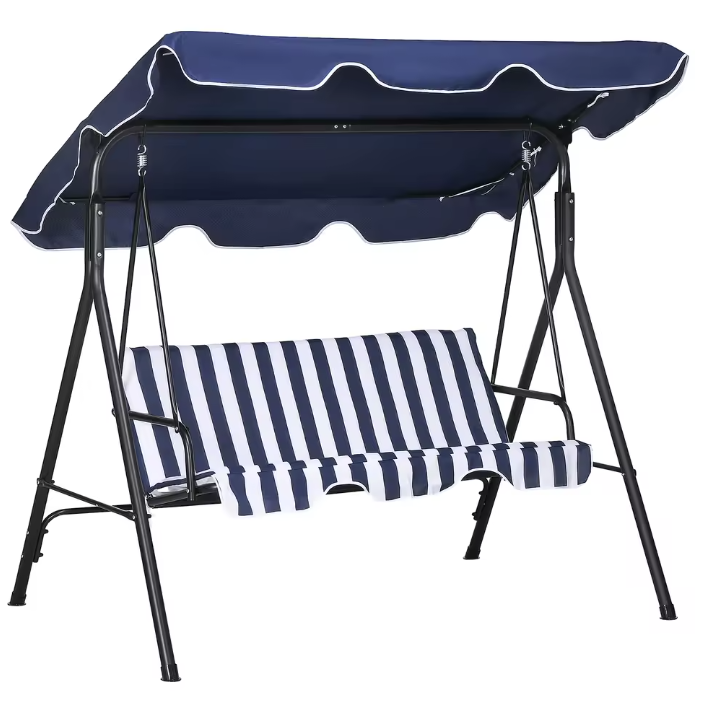 3-Seat Padded Porch Swing w/ Canopy: $92