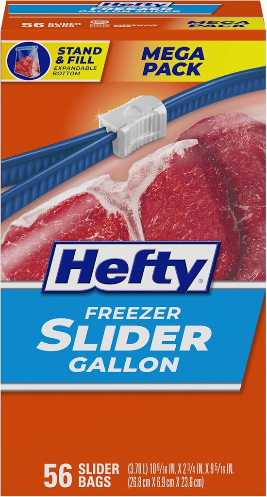 Hefty Slider Freezer Kitchen Storage Bag 56-Pack: $6.13 via Sub & Save Hefty Slider Freezer Kitchen Storage Bag 56-Pack: $6.13 via Sub & Save
