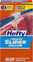 Hefty Slider Freezer Kitchen Storage Bag 56-Pack for $6.13 via Sub & Save + free shipping w/ Prime
