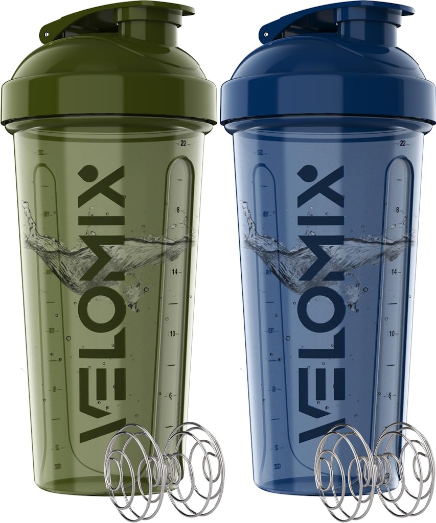 Velomix 28-oz. Protein Shaker Bottles 2-Pack: $8.16