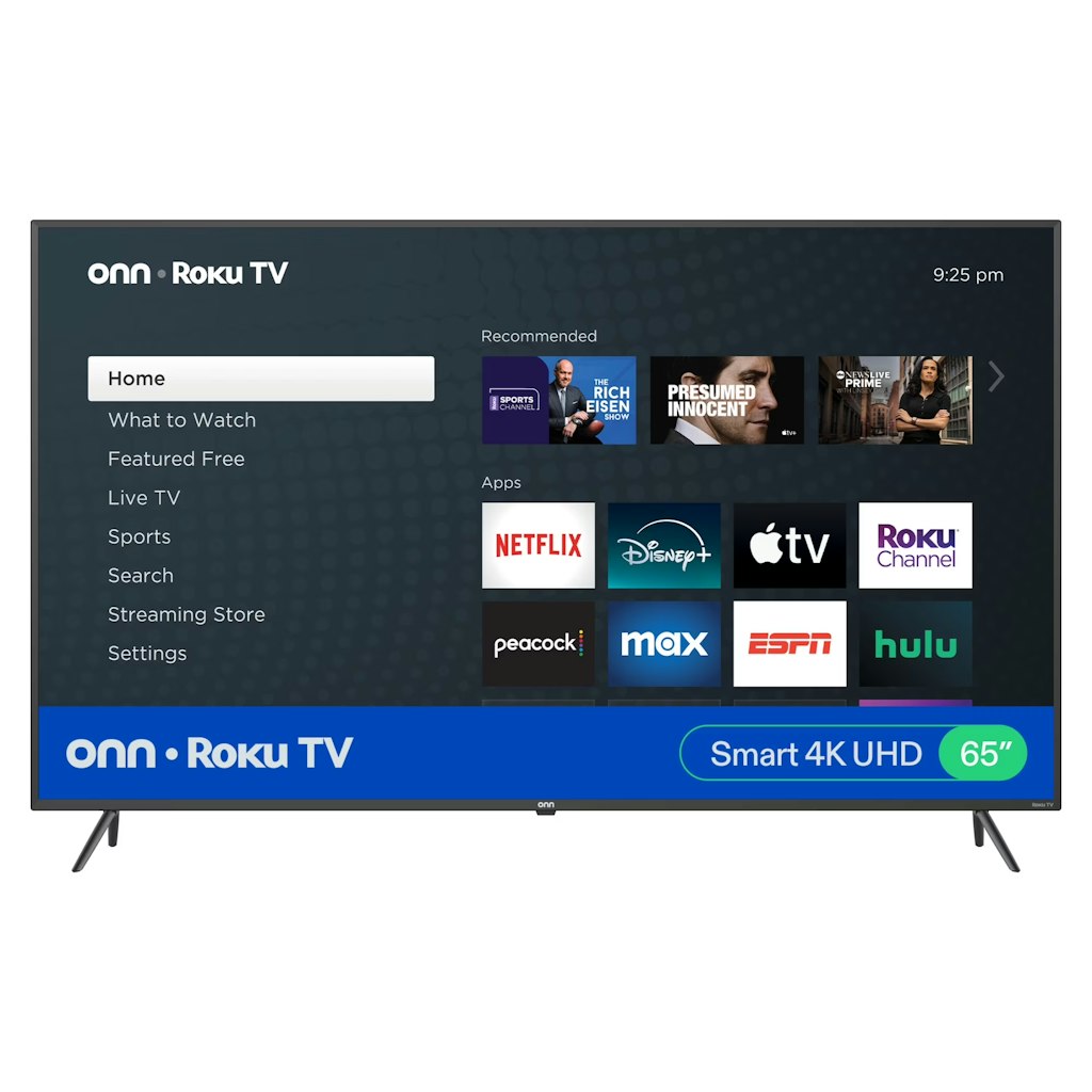 Onn 65” 4K UHD Roku Smart Television: $238