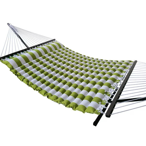 Open-Box Coral Coast GreenThick Stripe Pillow Top Hammock: $19