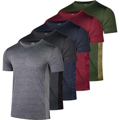 Men's Active Dry-Fit Shirt 5-Pack: $24